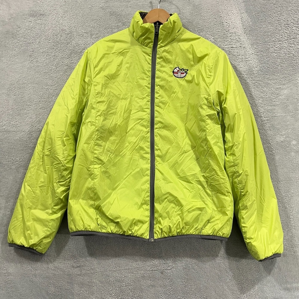 Disney Star Wars Mandalorian The Child Reversible Puffer Jacket Mens Medium